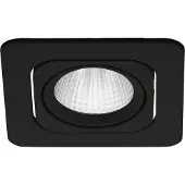 Eglo Inbouwspot | 'VASCELLO-P' LED 1x6,4W 4000K Zwart | IP20 Ømm