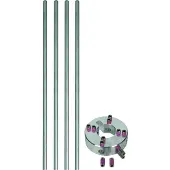 Dehn bevestigingsset voor zijdelingse luchtaansluitstangen Al D10mm L - 819183