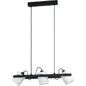 Eglo Hornwood 1 Hanglamp - E27 - 78 cm - Zwart/Wit