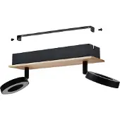 Eglo Led plafondlamp Rielves 2-lichts met hout