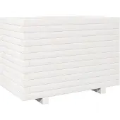 vidaXL Plantenbak 70x40x49,5 cm massief grenenhout wit