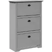 vidaXL Schoenenrek BODO 80x35x118 cm grijs