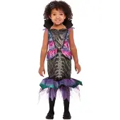 Smiffys - Toddler Dark Mermaid Kinder Kostuum - Kids tm 4 jaar - Paars