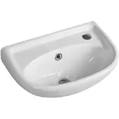 Aqualine Keramische wastafel 40x25cm, wit