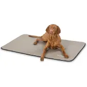 Knuffelwuff kunstleer hondenmat Cheyenne L 95 x 60cm taupe
