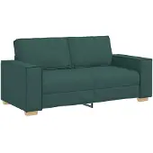 vidaXL 2-zitsbank Donkergroen 180x78x84 cm Stof