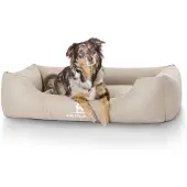Knuffelwuff waterafstotende hondenbed Finlay XXL 120 x 85cm beige
