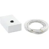 Eglo Onderdeel | Plafondbeker wit met 2000mm transparant kabel
