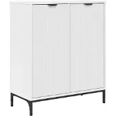 vidaXL Dressoir Wit 69,5 x 33 x 82 cm Bewerkt hout