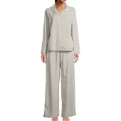 Seidensticker Pyjama 'Classic Fil a Fil' groen