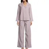 Seidensticker Pyjama 'Classic Fil a Fil' lila