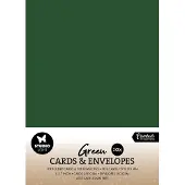 Studio Light Cards & envelopes Christmas green 5x7 inch - Essentials nr. 16