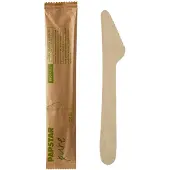 Papstar Messer "pure" einzeln verpackt in Papierbeutel