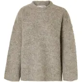 SELECTED WOMEN Oversized trui 'SLFGabriella' grijs gemêleerd