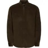 Only & Sons Overhemd 'ONSMICHAEL' donkerbruin