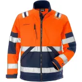Fristads High vis softshelljack klasse 2 4083 WYH Hi-Vis oranje/marineblauw maat S heren