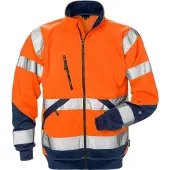 Fristads High vis sweatjack klasse 3 7426 SHV Hi-Vis oranje/marineblauw maat 4XL heren