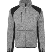 Fristads Fleece sweatjack 7451 PRKN Grijs/zwart maat 3XL heren