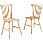 En.casa Eetkamerstoel Karmoy 2-delige set 89x46x52 cm naturel []