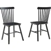 En.casa Eetkamerstoel Karmoy 2-delige set 89x46x52 cm zwart []