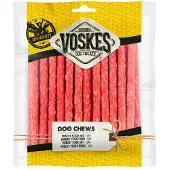 Voskes 12x Hondensnacks Munchy Sticks Rood 25 stuks