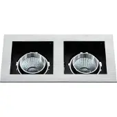 Eglo Inbouwspot LED 'Biscari 1' 2x 7W Alu-Geborsteld incl. drivers