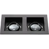 Eglo Inbouwspot LED 'Biscari 1' 2x 7W Zwart incl. drivers