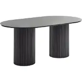 Beliani SHERIDAN - Eettafel - Zwart - MDF