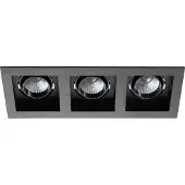 Eglo Inbouwspot LED 'Biscari 1' 3x 7W Zwart incl. 3 drivers