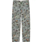 Schiesser Pyjamabroek 'Mix & Relax' sand / grijs / donkergrijs / wit