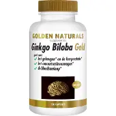 Golden naturals Ginkgo Biloba Gold (120 veganistische capsules)