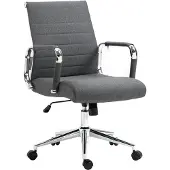 SVITA OFFICE COMFORT bureaustoel draaistoel directiestoel stoffen bekleding donkergrijs