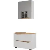 Vicco Badkamermeubelset Marelle Wit/Artisanaal eiken 2-delig, Model 57516