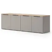 Vicco Wido Woonwand – 2 delen Grijs