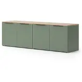 Vicco Woonwand Wido Groen 2 delen, Model 57456