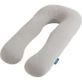 Luvion Zwangerschapskussen XXL – Premium Katoen - Ergonomisch Zijslaapkussen & Voedingskussen – Lichaamskussen - Body Pillow - U-vorm – Verstelbaar – Wasbare Hoes