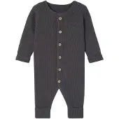 Vertbaudet Geribde babypyjama met lange mouwen