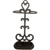 Clayre & Eef Paraplubak 29x13x56 cm Bruin Metaal Hart