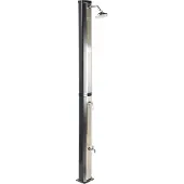 Beliani TUXPAM - Buitendouche op zonne-energie - Zwart - PVC