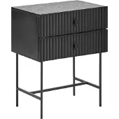 Beliani COVENTRY - Nachtkastje - Zwart - MDF