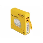 DeLOCK Cable Marker Box, No. 0, yellow, 500 pieces