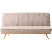 Beliani KALFAFELL - Slaapbank - Lichtbruin - Polyester