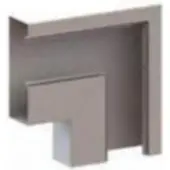 Legrand VAN GEEL Verticaal Hoekstuk Wandgoot - 351367