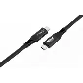 Microconnect USB4CC1-240W-80GBPS, 1 meter, USB-C, USB-C, USB4 Gen 3x2, zwart