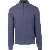 Gant Heren Sacker Rib half-zip sweatshirt blauw (4XL), Casual, Katoen 2068028
