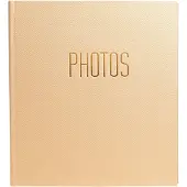 Exacompta Fotoalbum boekgebonden 60 zwarte pagina's OfficeByMe - Beige - 15602E
