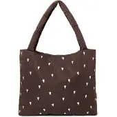 Studio Noos luiertas Puffy Hearts Mom Bag bruin Dames Polyester Hartjes