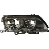 VAN WEZEL KOPLAMP RECHTS ZWART vanaf 9/'01 inclusief stelmotor 0649964 Van Wezel voor o.a. BMW