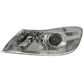 VAN WEZEL KOPLAMP LINKS MET KNIPPERLICHT H7+H1 inclusief STELMOTOR 7623961 Van Wezel voor o.a. SKODA