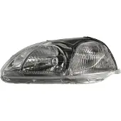 VAN WEZEL KOPLAMP LINKS tot '98 +ELEKTRISCH (bajonet aansluiting stelmotor) 2527961 Van Wezel voor o.a. HONDA